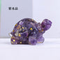 Rock crystal Crushed Stone Resin Turtle | xixicrystal.com