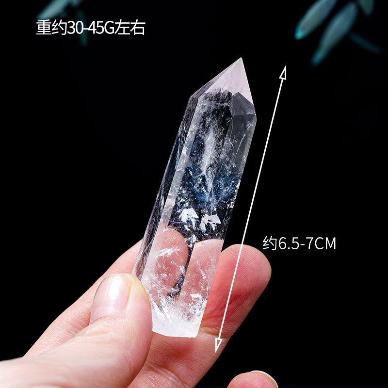 Natural blue needle crystal tower | xixicrystal.com